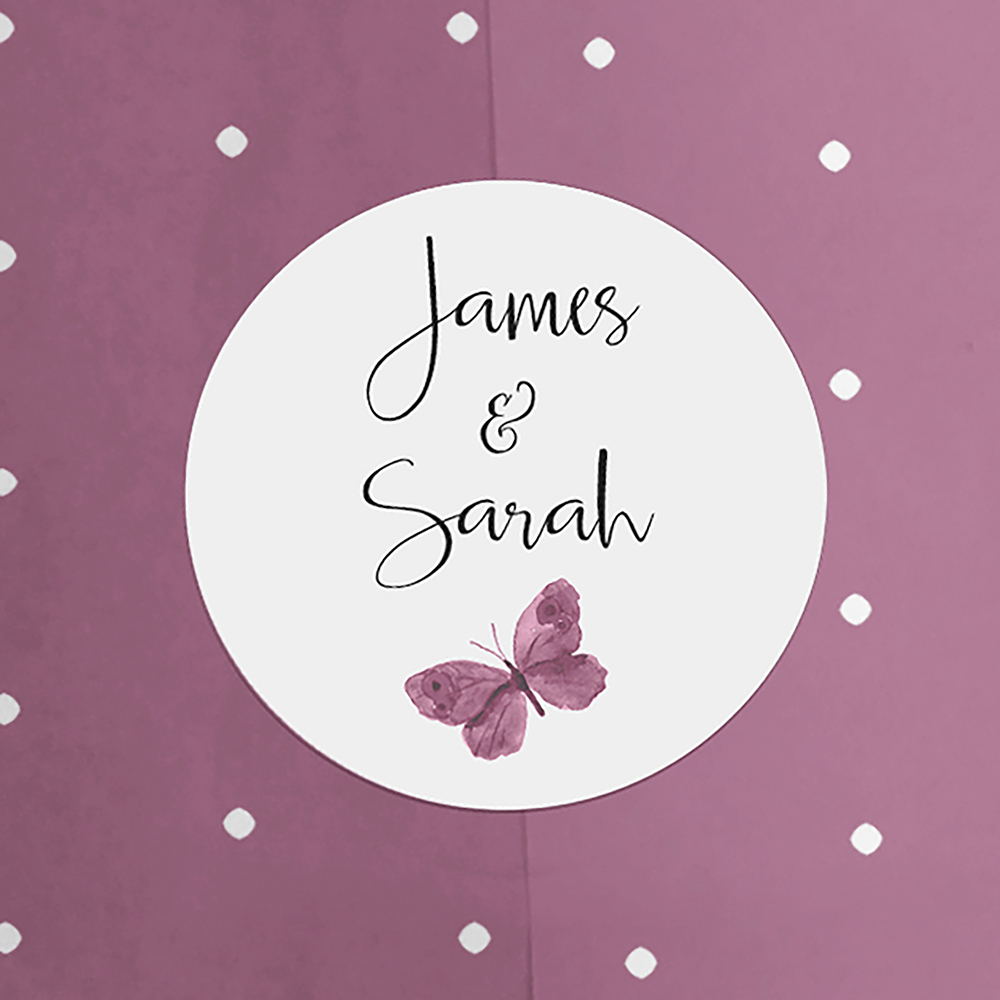 'Butterfly' Printed Envelope Liners Bespoke Envelopes